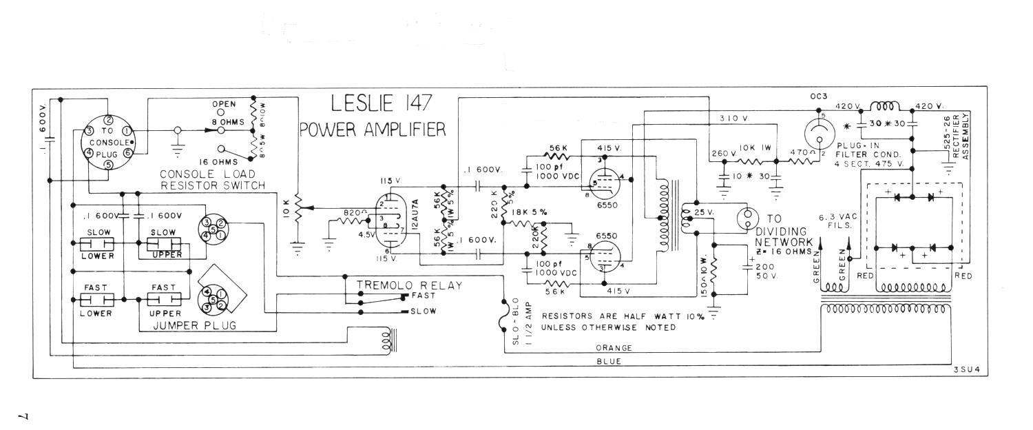 Servicing The Leslie 147 Amplifier Benton Electronics